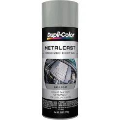 Dupli-Color Metalcast Aerosol Paint Enamel, Grey Metallic Ground Coat - 311g