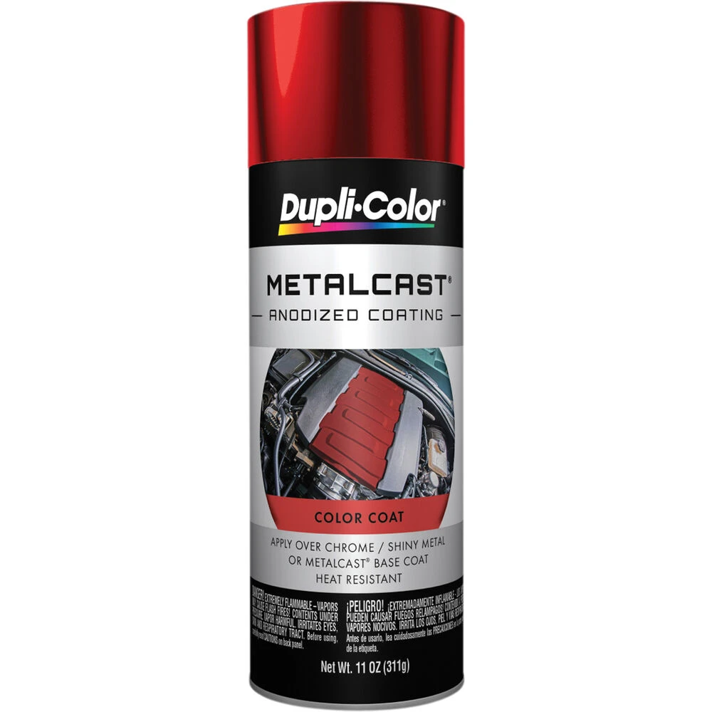 Dupli-Color Metalcast Aerosol Paint Enamel Red Anodised - 311g 3 Dupli-Color Metalcast Aerosol Paint Enamel Red Anodised - 311g