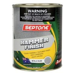 Septone® Paint Hammer Finish - Silver - 1 Litre