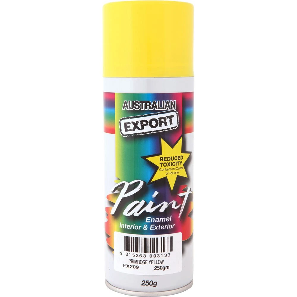 Export Aerosol Paint - Enamel, Primrose Yellow - 250g 3 Export Aerosol Paint - Enamel, Primrose Yellow - 250g