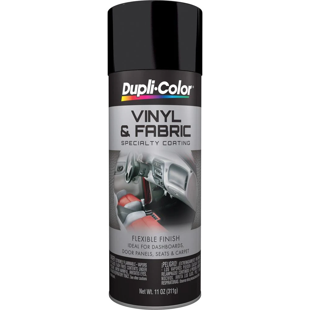 Dupli-Color Vinyl And Fabric Paint Aerosol Paint, Gloss Black - 311g 3 Dupli-Color Vinyl And Fabric Paint Aerosol Paint, Gloss Black - 311g