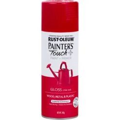 Rust-Oleum Rustoleum Aerosol Paint - Painters Touch Plus, Chile Red