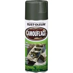 Rust-Oleum Camo Aerosol Paint Forest Green, 340g