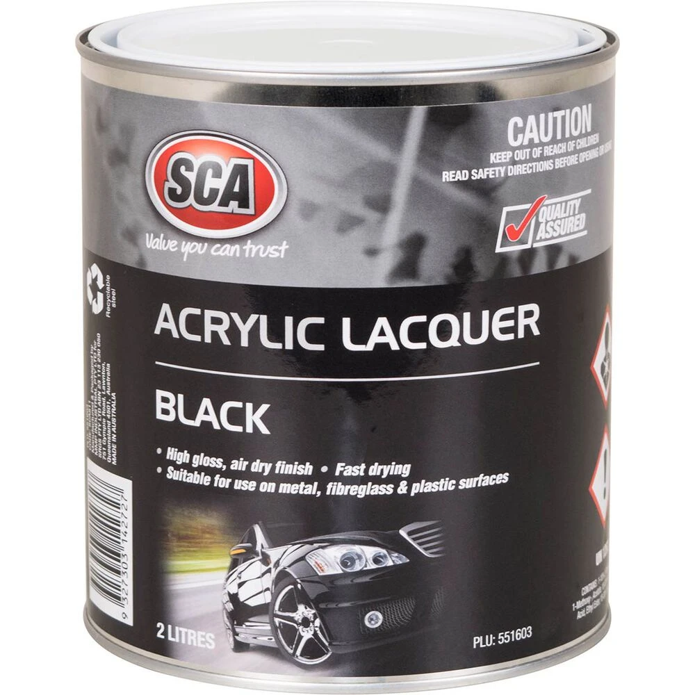SCA Acrylic Paint - Black - 2 Litre 3 SCA Acrylic Paint - Black - 2 Litre
