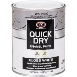 SCA Quick Dry Enamel White - 1 Litre