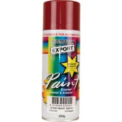 Export Aerosol Paint Enamel, Cherry Red - 250g