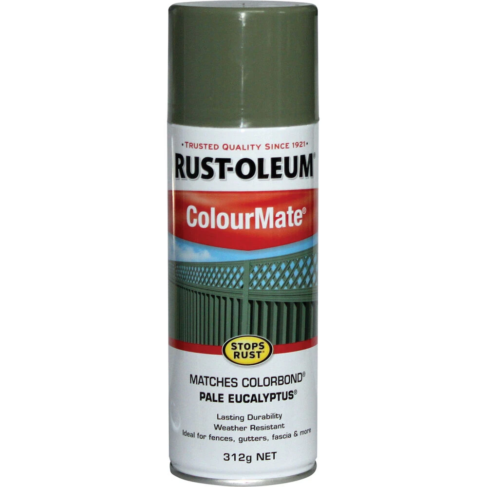 Rust-Oleum Aerosol Paint - Colourmate, Pale Eucalyptus 312g 3 Rust-Oleum Aerosol Paint - Colourmate, Pale Eucalyptus 312g