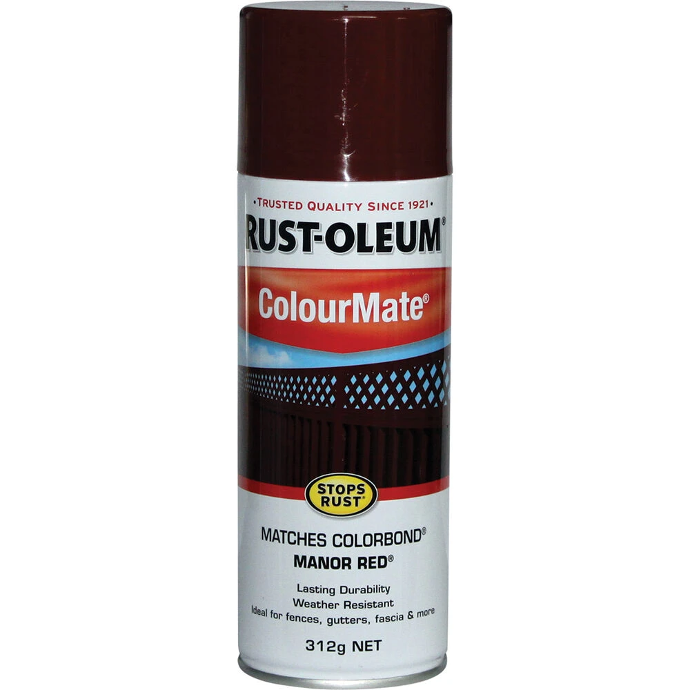 Rust-Oleum Aerosol Paint - Colourmate, Manor Red 312g 3 Rust-Oleum Aerosol Paint - Colourmate, Manor Red 312g