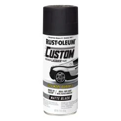Rust-Oleum Aerosol Paint Custom Lacquer, Matte Black - 311g