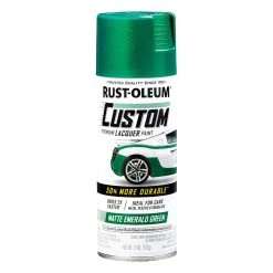 Rust-Oleum Aerosol Paint Custom Lacquer, Matte Green - 311g