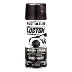 Rust-Oleum Aerosol Paint Custom Lacquer, Chrome Black - 283g