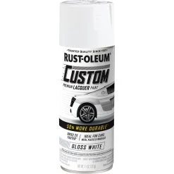 Rust-Oleum Aerosol Paint Custom Lacquer Gloss White 311g