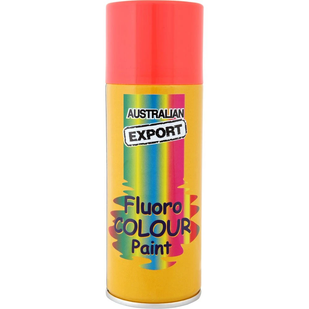 Export Enamel Aerosol Paint - Fluro Blaze Orange - 125g 3 Export Enamel Aerosol Paint - Fluro Blaze Orange - 125g